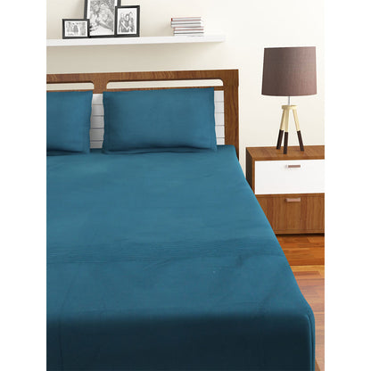 Bedsheet, (Cocotier) BEDSHEET 1 KING, Solid Glace Cotton Bedsheet with Pillow Case, Bedsheet-IM16059-King