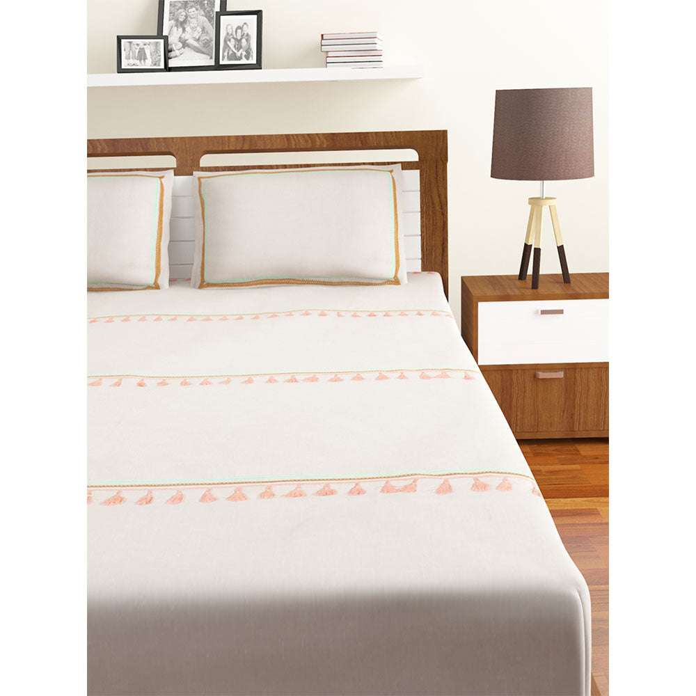 Bedsheet, (Cocotier) BEDSHEET 15 KING, Pure Linen Duvet Cover with Pillow Case, Bedsheet-IM16064