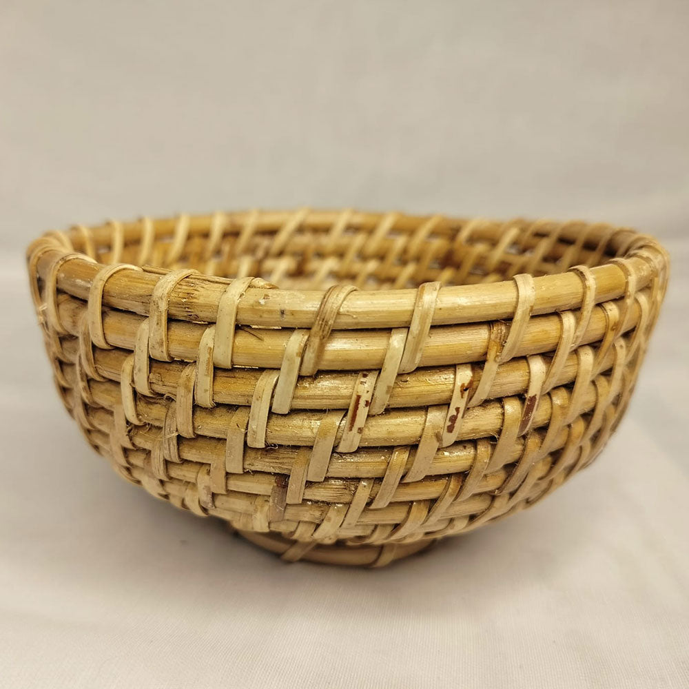 Table Accessory, TAA0020(ASSAM ADMIRATION), Fruit Basket, Cane Bowl, Hand-Woven Bowl, Storage Basket - IM16074