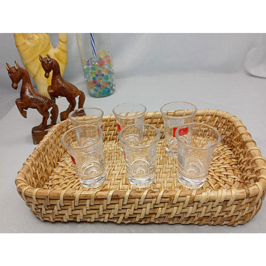 Table Accessory, TAA0025(ASSAM ADMIRATION), Rectangular Cane Tray, Serving Tray, Hand-Woven Tray - IM16080