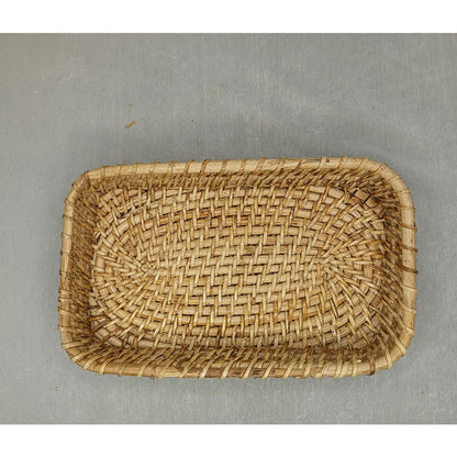 Table Accessory, TAA0025(ASSAM ADMIRATION), Rectangular Cane Tray, Serving Tray, Hand-Woven Tray - IM16080