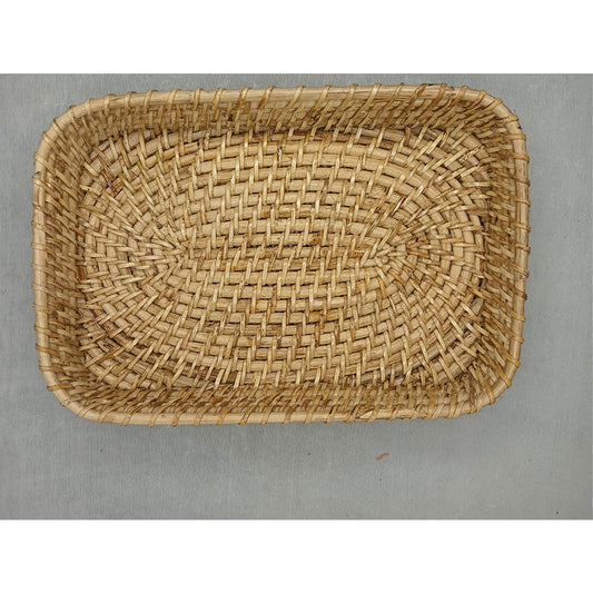 Table Accessory, TAA0026(ASSAM ADMIRATION), Rectangular Cane Tray, Serving Tray, Hand-Woven Tray - IM16081