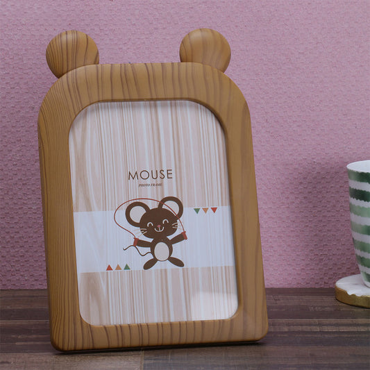 Photo Frame, AVA-HT-13a(A Vintage Affair), Mouse Photo Frame - Brown, Photo Frame - IM16098