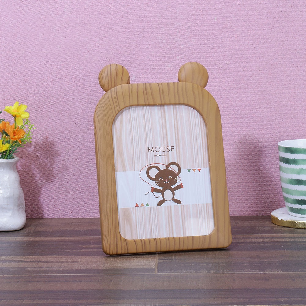 Photo Frame, AVA-HT-13a(A Vintage Affair), Mouse Photo Frame - Brown, Photo Frame - IM16098