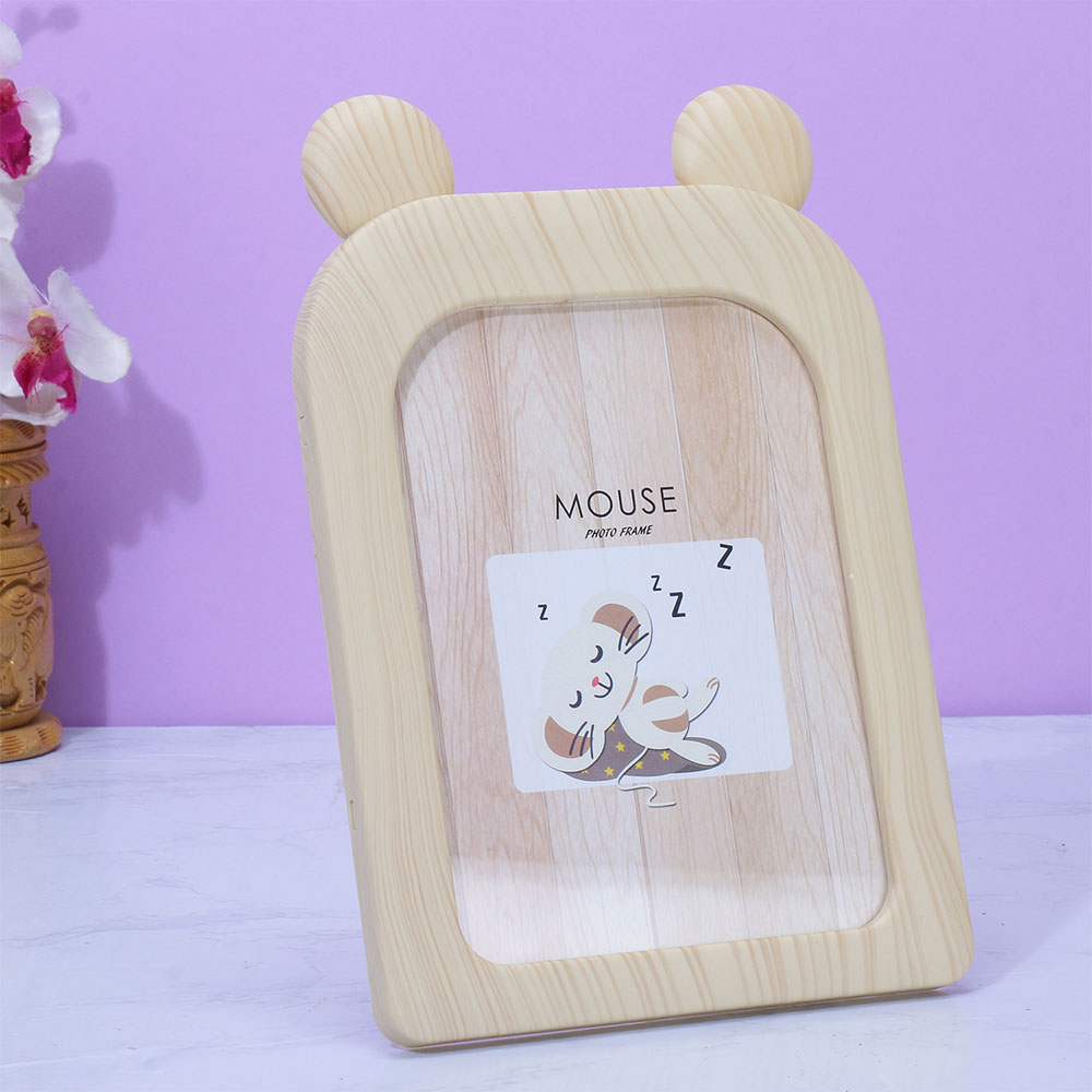 Photo Frame, AVA-HT-13b(A Vintage Affair), Mouse Photo Frame - Beige , Photo Frame - IM16099