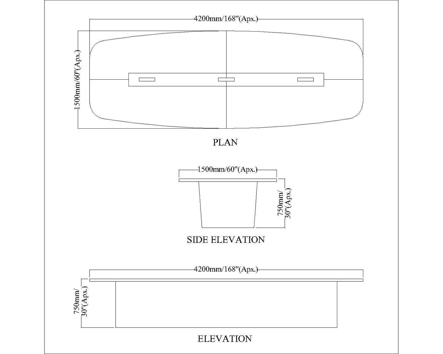 Meeting Table, Conference Table, Office Table, 3 Pop-up Box in Meeting Table (12 Seater), Meeting Table in Light Brown Color, Meeting Table - IM17000