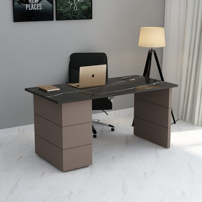 Office Table, MD Table,Office Table in Wood & White Color, Office Table with Drawer & Shutter, Office Table - IM19000