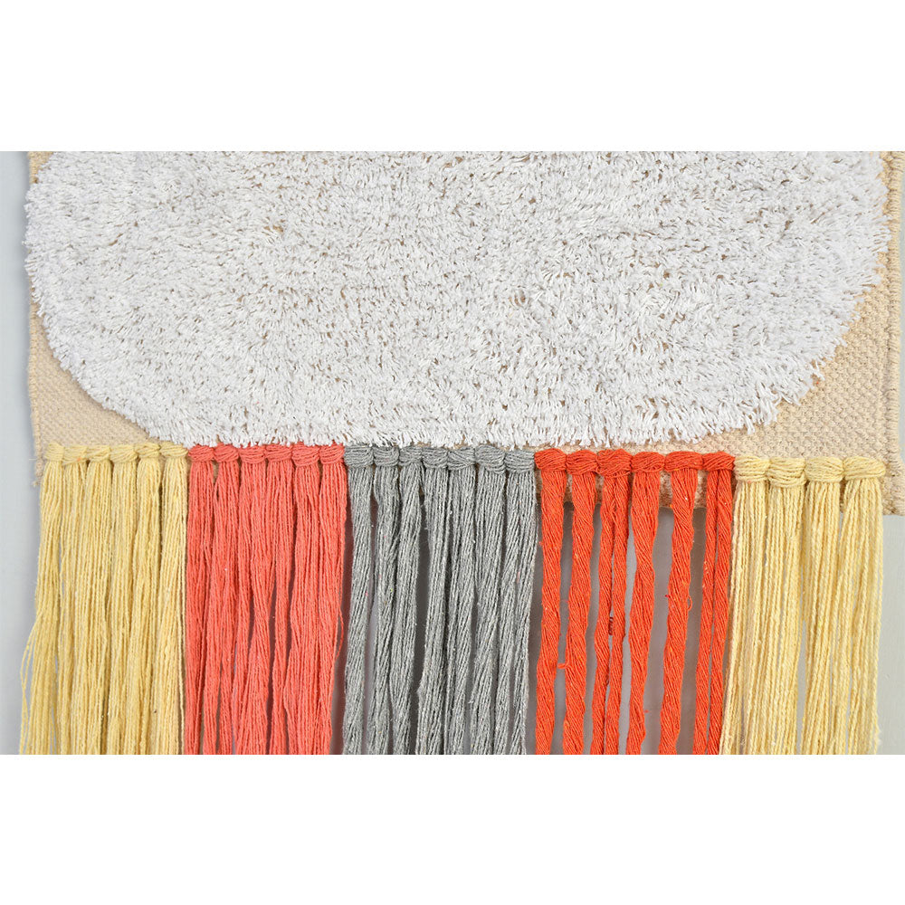 Wall Hanging (i524_1_1), Wall hanging dhurrie cloud tassles, 22x34inch, Multicolor Wall Hanging, Wall Hanging - IM2166