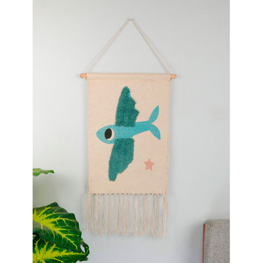 Wall Hanging (i523_2_1), Cotton Tufted printed wall hanging for kids, Multicolor Wall Hanging, Wall Hanging - IM2168