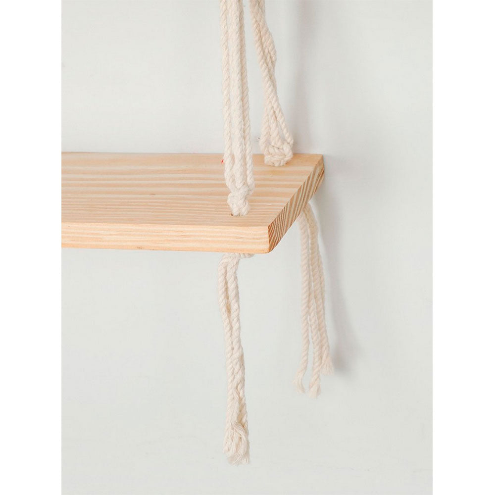 Wall Hanging (i451_1_1), Wall hanging shelf open back partial, chain pattern, Off White color Wall Hanging, Wall Hanging - IM2172