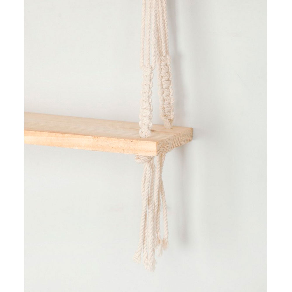 Wall Hanging (i451_2_1), Wall hanging shelf open back partial, chain pattern, Off White color Wall Hanging, Wall Hanging - IM2173