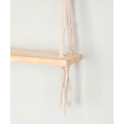 Wall Hanging (i451_2_1), Wall hanging shelf open back partial, chain pattern, Off White color Wall Hanging, Wall Hanging - IM2173