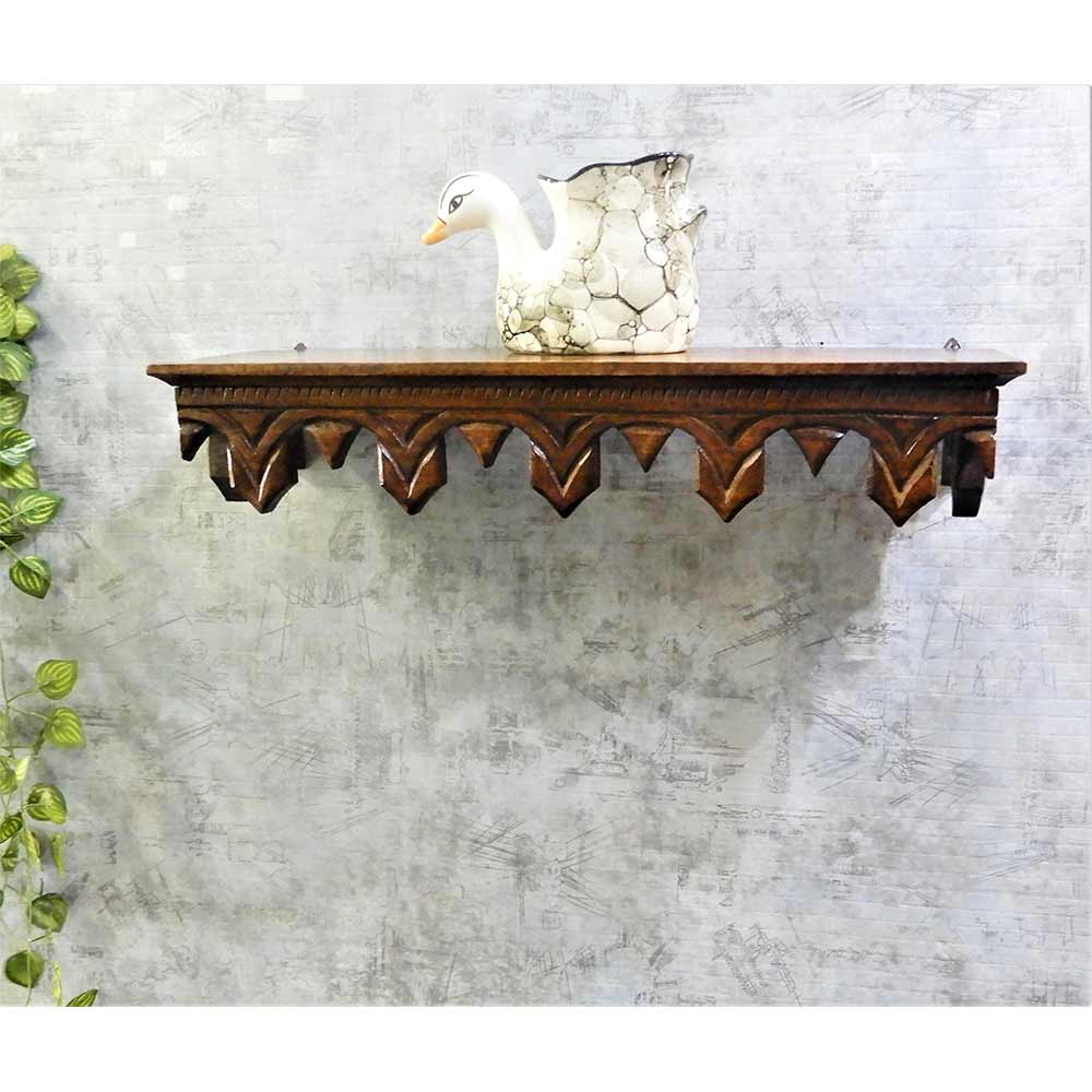 WS0005, Wall Shelf In Coffee Walnut By Disoo Fashions (21 inch), Wall Shelf - IM2209