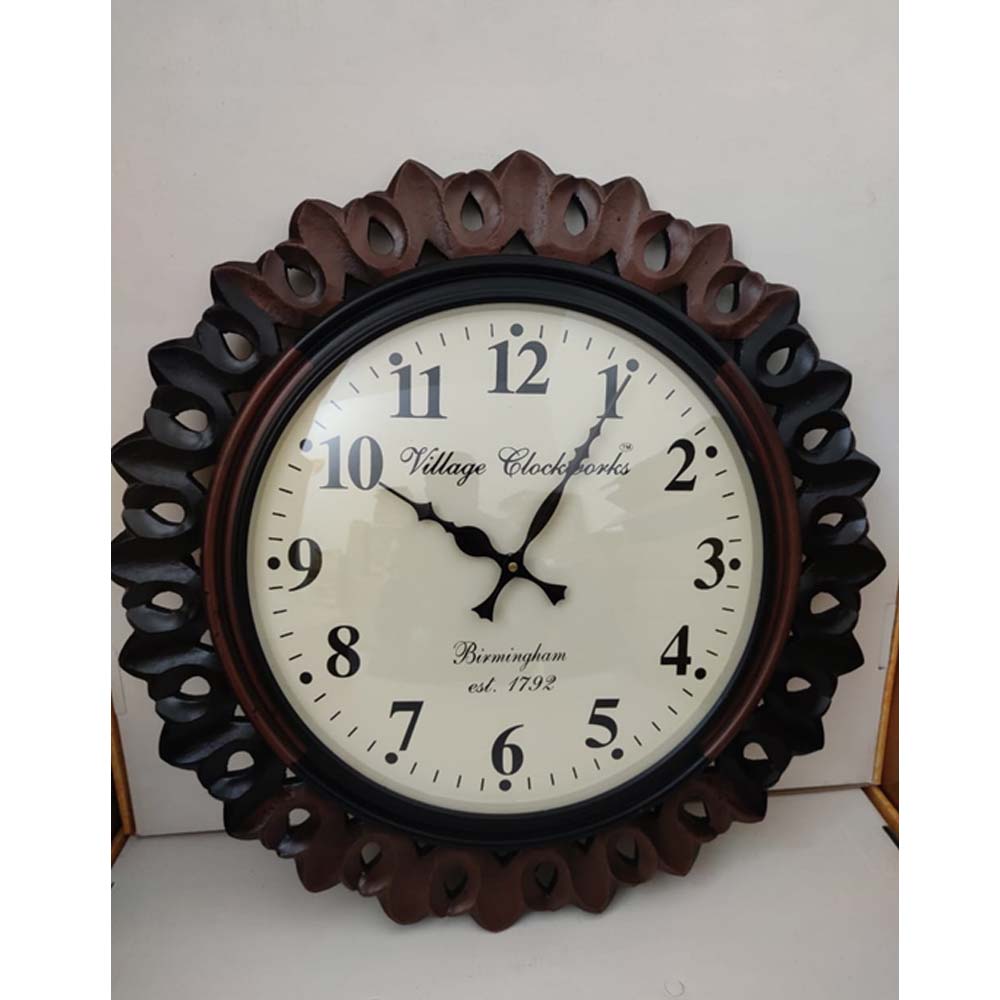 Wall Clock, (NAVIKA PRODUCTION), Zigsaw Carving Clock,
Clock - IM2230