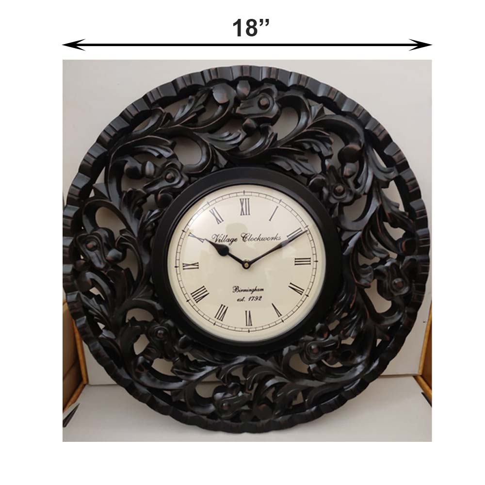 Wall Clock, (NAVIKA PRODUCTION), Zigsaw Carving Clock,
Wall Clock - IM2231