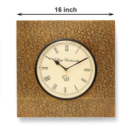 Wall Clock, (NAVIKA PRODUCTION), Square Brass Clock,
Wall Clock - IM2234