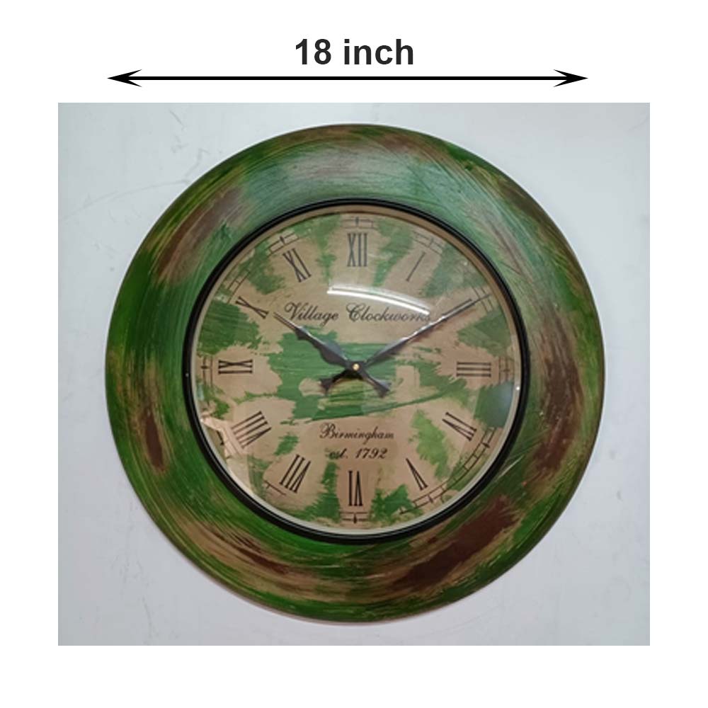 Wall Clock, (NAVIKA PRODUCTION), Distressed Colorfull Clock,
Wall Clock - IM2237