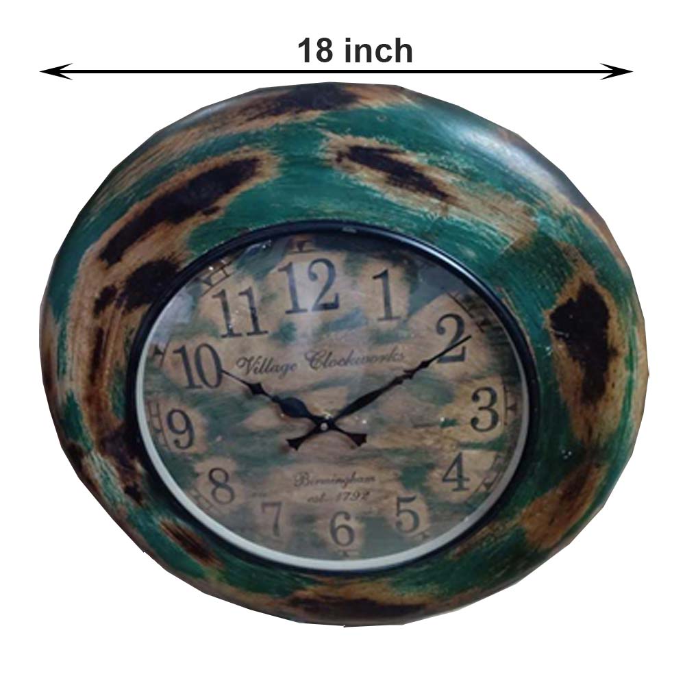 Wall Clock, (NAVIKA PRODUCTION), Distressed Colorfull Clock,
Wall Clock - IM2238