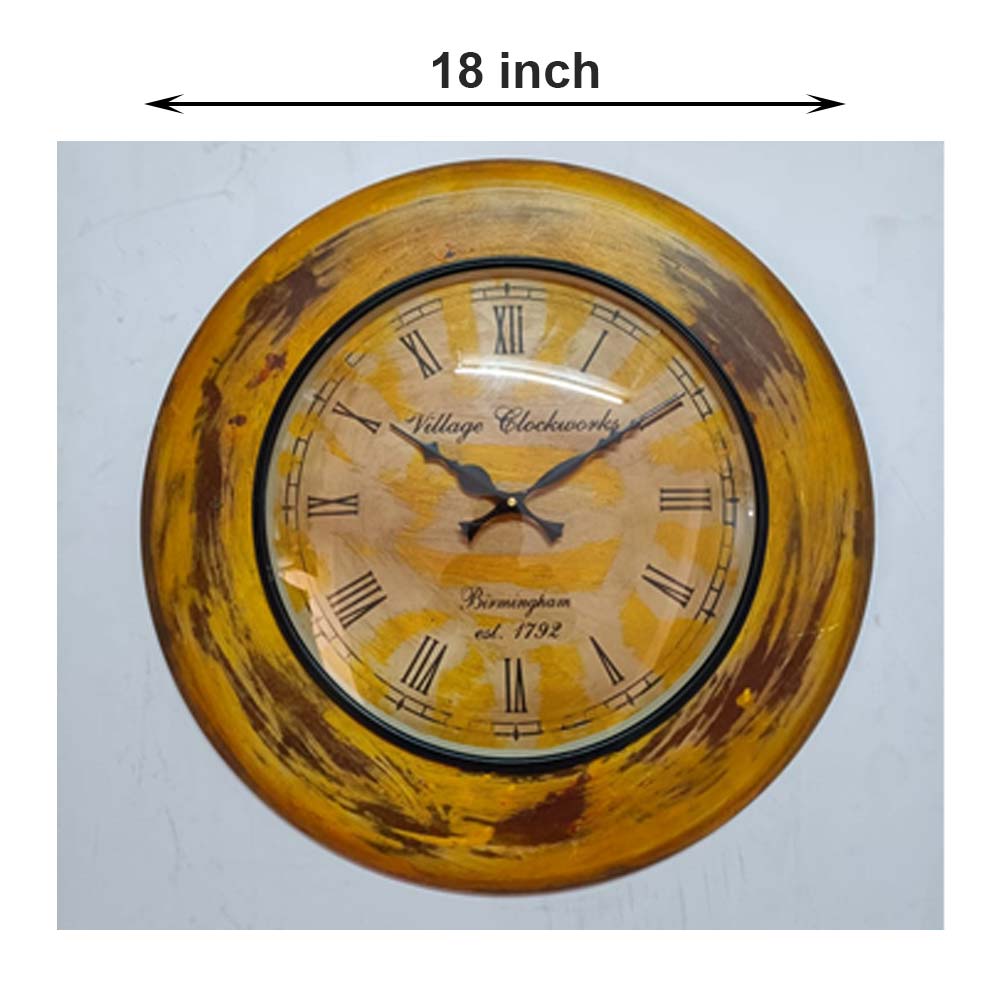 Wall Clock, (NAVIKA PRODUCTION), Distressed Colorfull Clock,
Wall Clock - IM2239