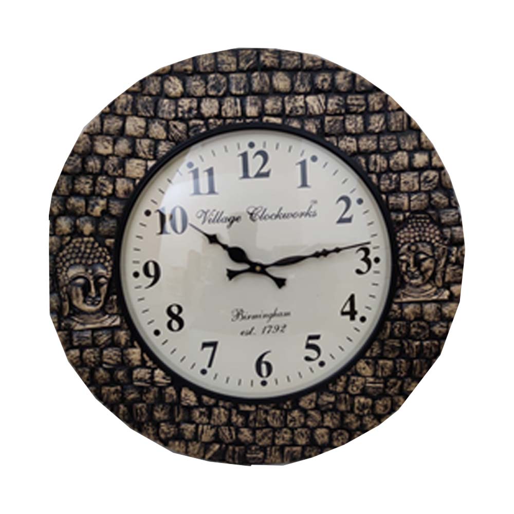 Wall Clock, (NAVIKA PRODUCTION), Block Polish Pop Work Buddha Clock,
Wall Clock - IM2241