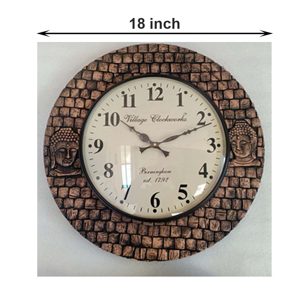 Wall Clock, (NAVIKA PRODUCTION), Block Polish Pop Work Buddha Clock,
Wall Clock - IM2242