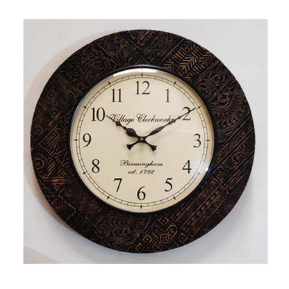 Wall Clock, (NAVIKA PRODUCTION), Block Polish Pop Work, Wall Clock - IM2245