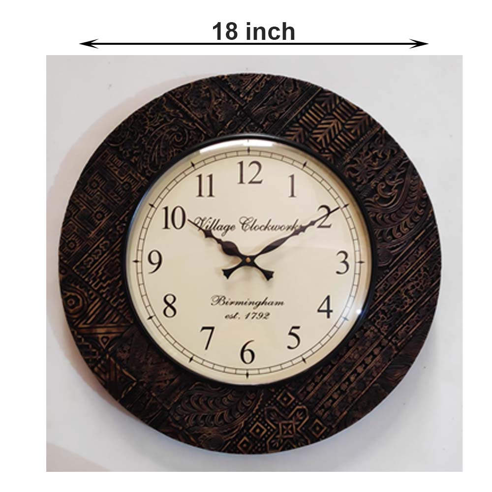 Wall Clock, (NAVIKA PRODUCTION), Block Polish Pop Work, Wall Clock - IM2245