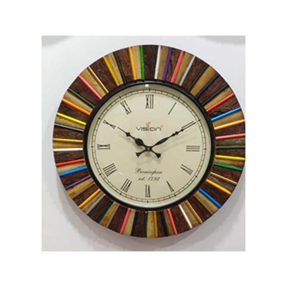 Wall Clock, (NAVIKA PRODUCTION), Wooden Pencil Clock,
Wall Clock - IM2248