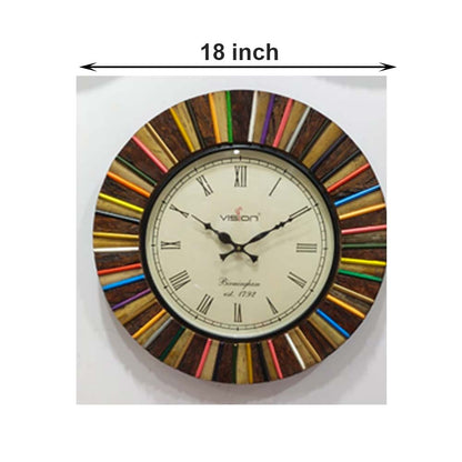 Wall Clock, (NAVIKA PRODUCTION), Wooden Pencil Clock,
Wall Clock - IM2248