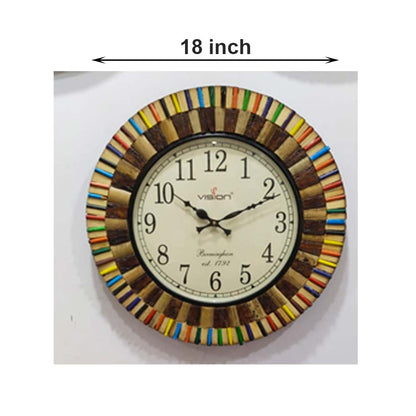 Wall Clock, (NAVIKA PRODUCTION), Wooden Pencil Clock,
Wall Clock - IM2250