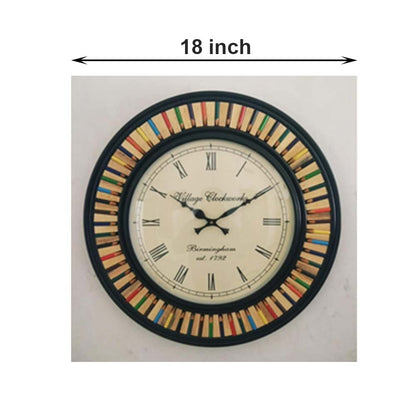 Wall Clock, (NAVIKA PRODUCTION), Wooden Pencil Clock,
Wall Clock - IM2252