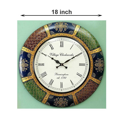 Wall Clock, (NAVIKA PRODUCTION), Hand Painted Clock, Wall Clock - IM2256