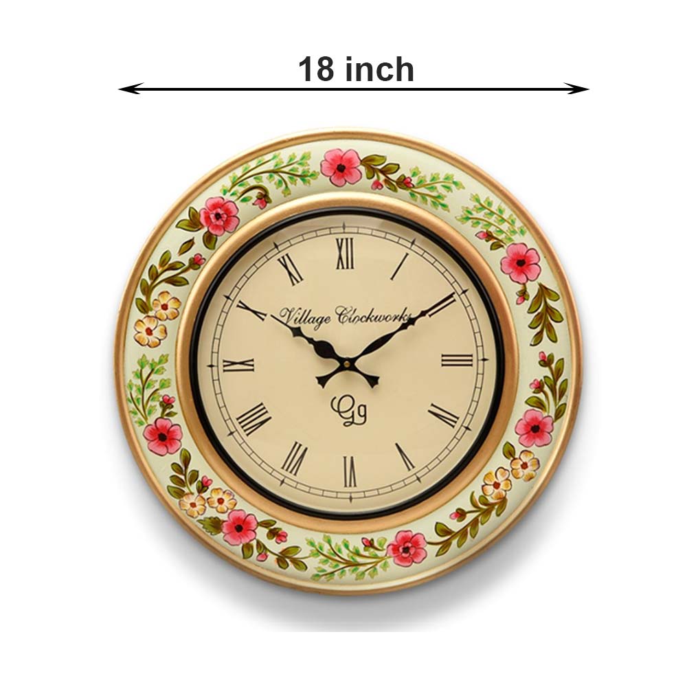 Wall Clock, (NAVIKA PRODUCTION),  Hand Painted Clock, Wall Clock - IM2257