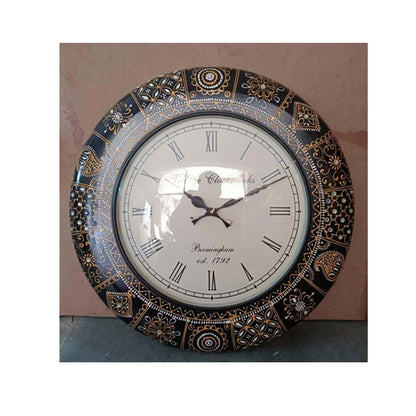 Wall Clock, (NAVIKA PRODUCTION), Hand Painted Clock, Wall Clock - IM2258