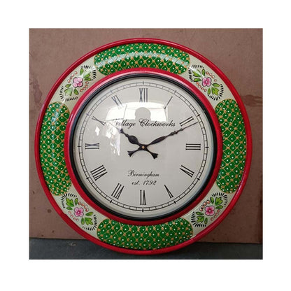 Wall Clock, (NAVIKA PRODUCTION), Hand Painted Clock, Wall Clock - IM2259