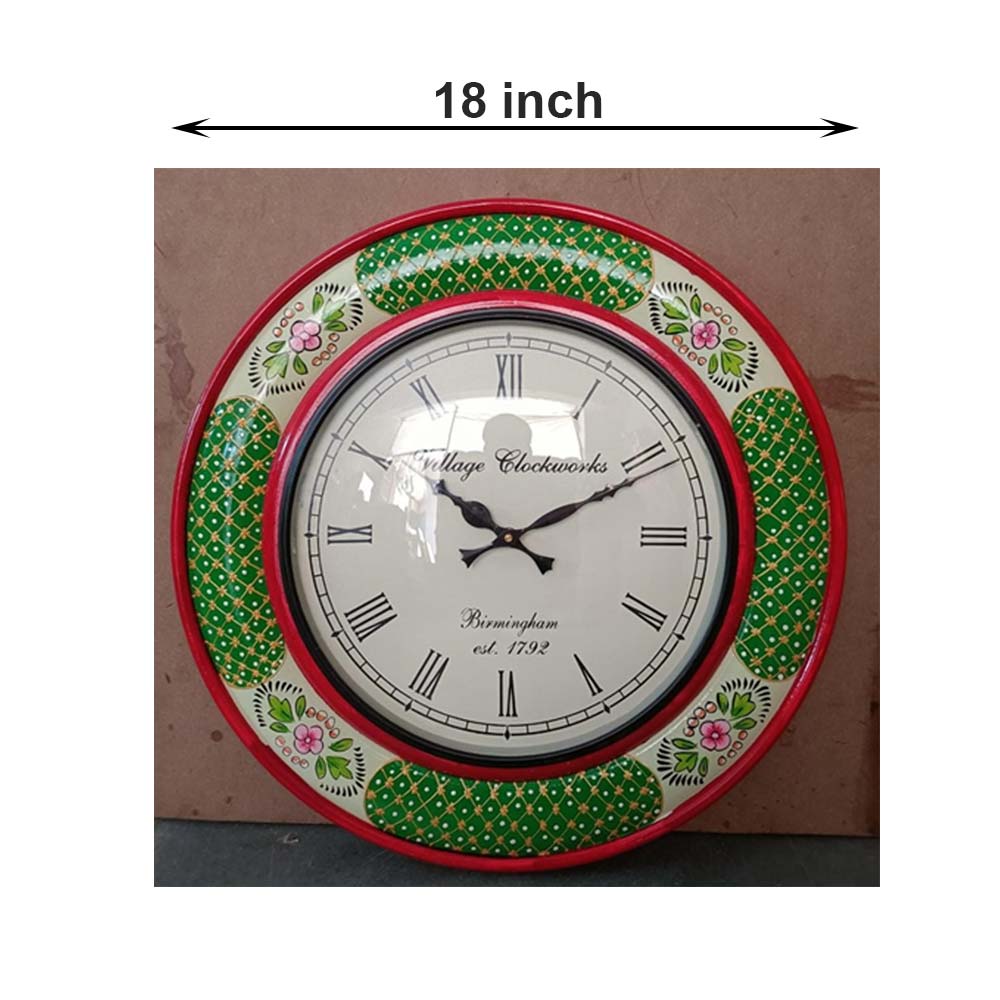 Wall Clock, (NAVIKA PRODUCTION), Hand Painted Clock, Wall Clock - IM2259