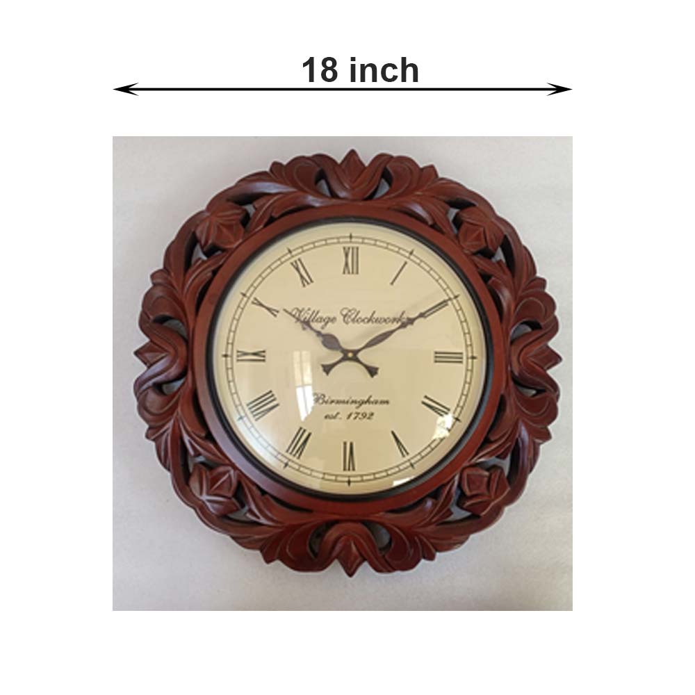 Wall Clock, (NAVIKA PRODUCTION), Zigsaw Carving Clock, Wall Clock - IM2262