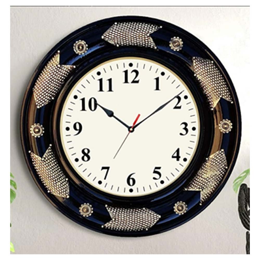 Wall Clock, (NAVIKA PRODUCTION), Polish With Brass & Copper Finish Clock, Wall Clock - IM2272