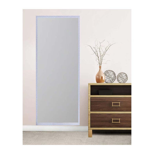 Mirror, KKG-FRL11-4818 (KK Glass), Rectangle Framed Mirror in White Color, Wall Mirror for Bedroom, Drawing room and Wash Basin, Wall Mirror - IM2291