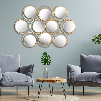 Mirror, UAM002(UA OVERSEAS), 10 Mirror Wall Mirror, Modern Designing Mirror, Wall Art, Mirror - IM2349
