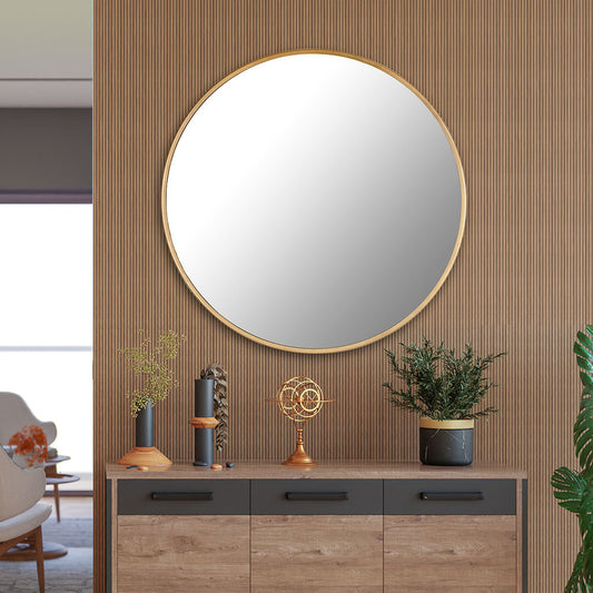 Mirror, UAM006(UA OVERSEAS), Classic Round Mirror, Metal Mirror, Mirror - IM2350