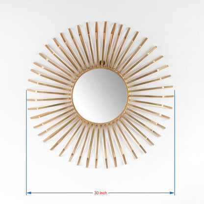 Mirror, UAM009(UA OVERSEAS), Modern Flower Wall Mirror, Metal Mirror, Mirror - IM2351