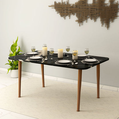 White Dining Tables with Metal Legs for Functional Home Spaces - IM3060