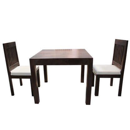 Buy Square Shape Dining Set with Table and 4 Chairs in Brown Color - IM3063