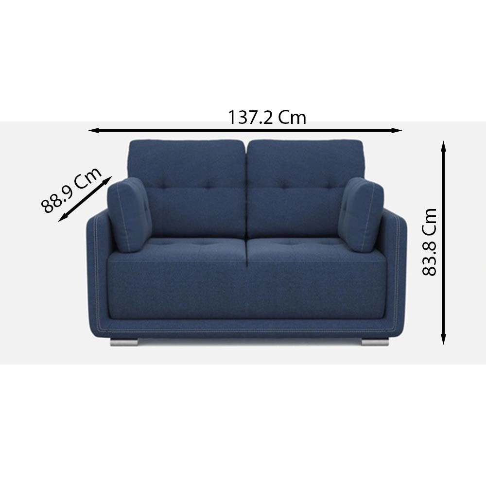 Sofa, FN1967873-S-PM29017 (Mubelcasa), Cedar 2 Seater Sofa in Blue Colour , Sofa - IM4081