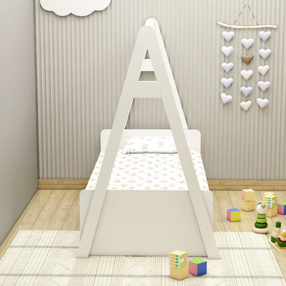 Tent Bed, Tent Bed in White Color, Tent Bed with Drawer, Tent Bed - IM5071