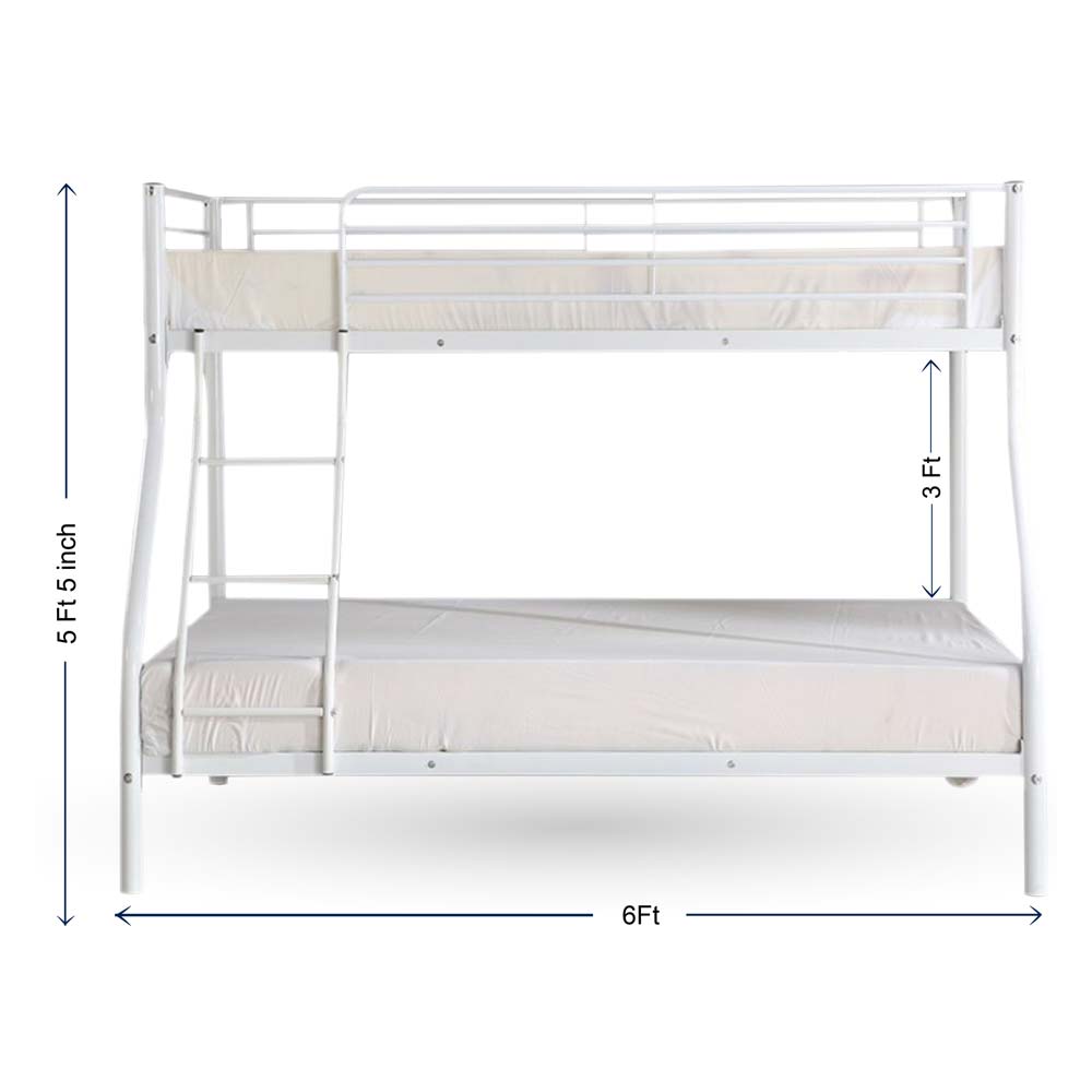 Bunk Bed, Bunk Bed in White Color, Bunk Bed - IM5104