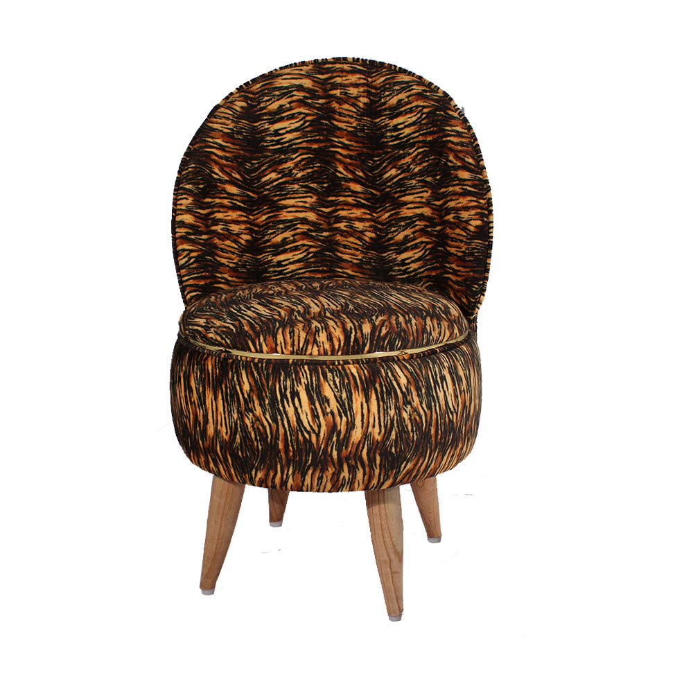 Chair, Brown Chair, Chair with Wooden Legs, Chair- IM - 6053