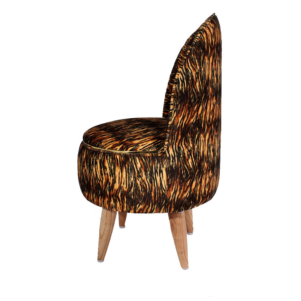 Chair, Brown Chair, Chair with Wooden Legs, Chair- IM - 6053