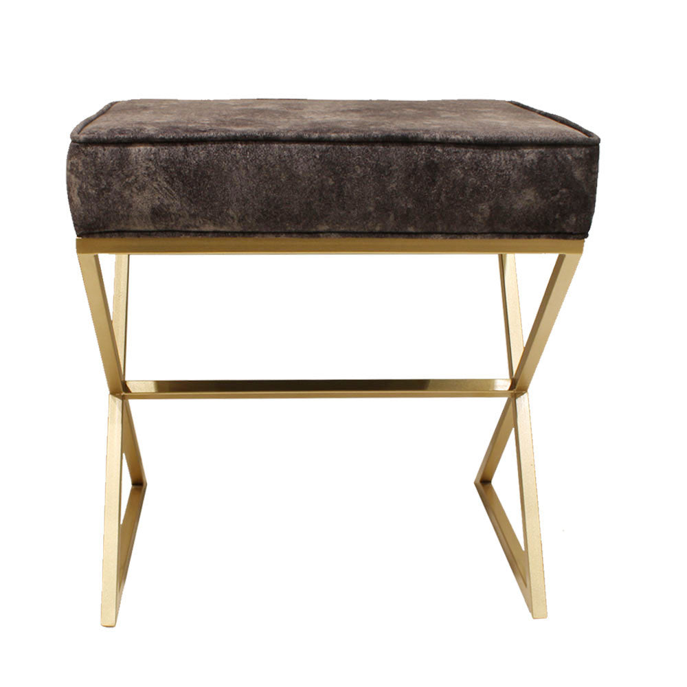 Stool, Stool with Black & Gold Color, Stool in Metal, Stool for Home, Stool - IM6067